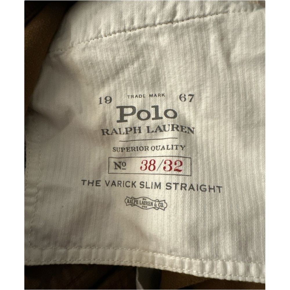 Polo Ralph Lauren THE VARICK SLIM STRAIGHT Corduroy Brown Men’s 38x32 - Picture 10 of 11